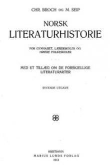 Norsk literaturhistorie by Martin Seip, Chr Broch