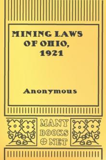 Mining Laws of Ohio, 1921 by Unknown
