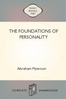The Foundations of Personality by Abraham Myerson
