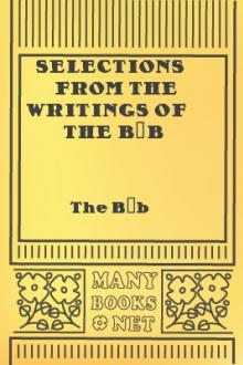 Selections From the Writings of the Báb by `Ali Muhammad Shirazi Bab
