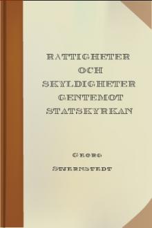 Rättigheter och Skyldigheter gentemot Statskyrkan by Georg Stjernstedt