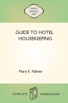 Guide to Hotel Housekeeping by Mary E. Palmer