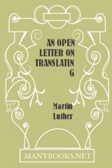 An Open Letter on Translating by Martin Luther
