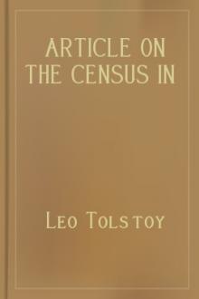 Article on the Census in Moscow by graf Tolstoy Leo