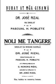 Buhay at Mga Ginawa ni Dr. Jose Rizal by Pascual Hicaro Poblete