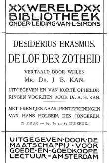 De Lof der Zotheid by Desiderius Erasmus